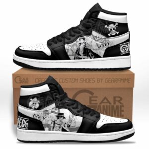 Luffy And Ace Sneakers Custom One Piece Shoes Manga Style