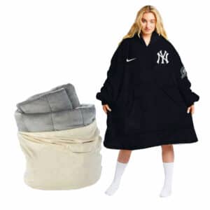 Personalized Limited edition New York Yankees oodie blanket hoodie snuggie hoodies for all family