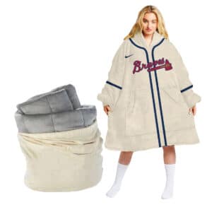 Personalized Limited edition Atlanta Braves oodie blanket hoodie snuggie hoodies for all family