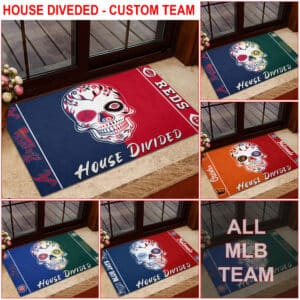 Custom MLB Teams- House Divided Doormat 02