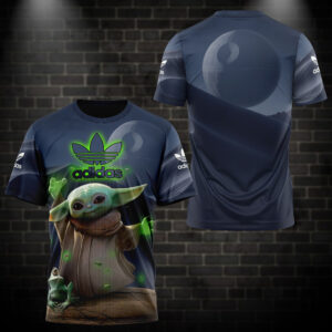 3D Adidas Baby Yoda Shirt