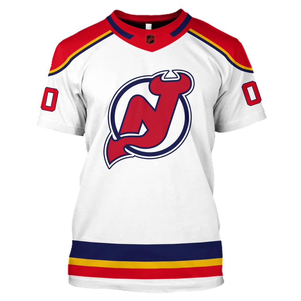 Custom Name & Number NHL Reverse Retro New Jersey Devils Shirt