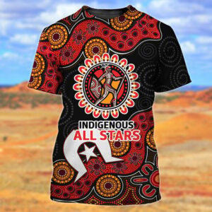 Indigenous All Stars 3D Full Print Shirts Tad 03